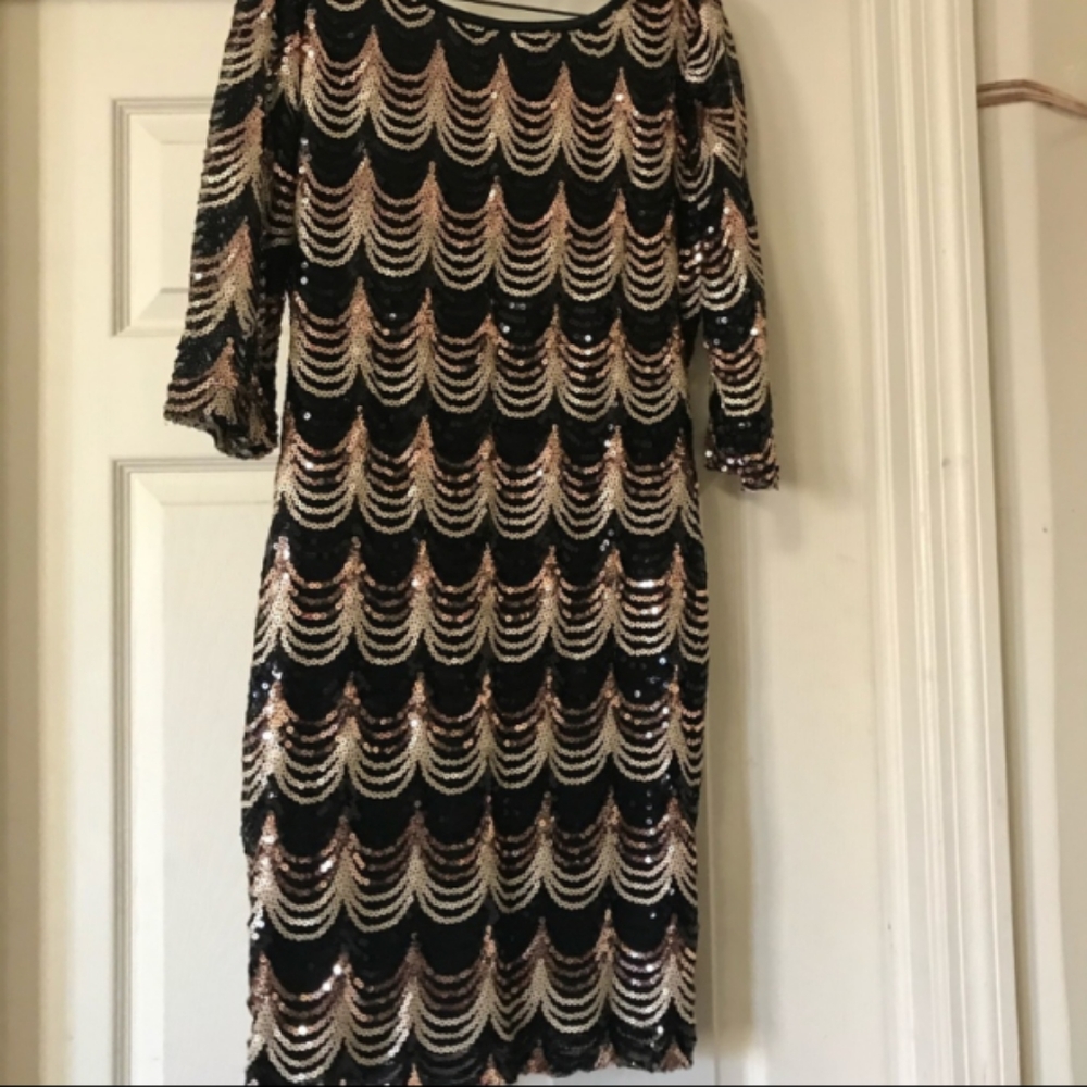 Crystal Doll Sequence Mini Dress - image 2